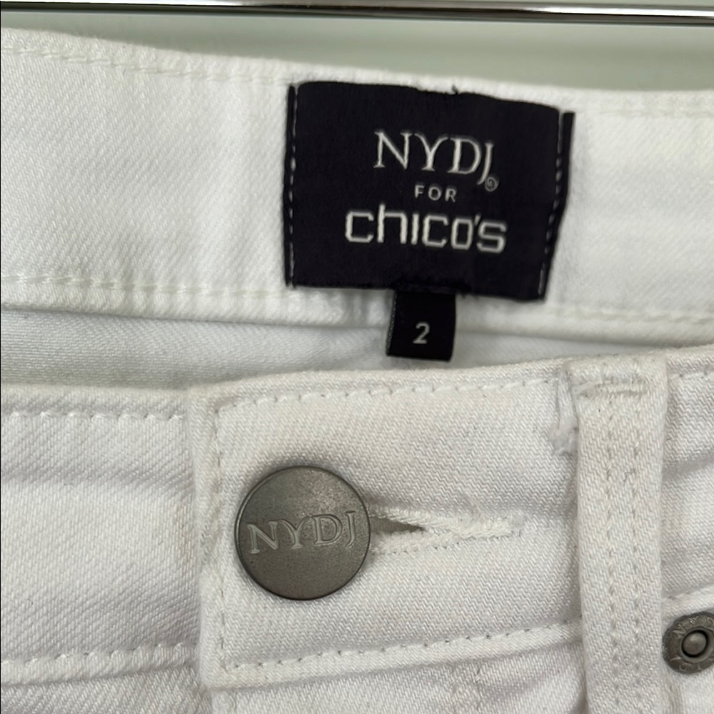 INC International Concepts White Slim Crop Jeans - Picture 4 of 7